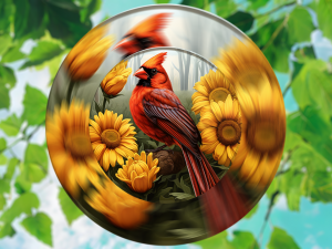 Cardinal Sunflower Spinner