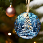 Blue Tree Ornament