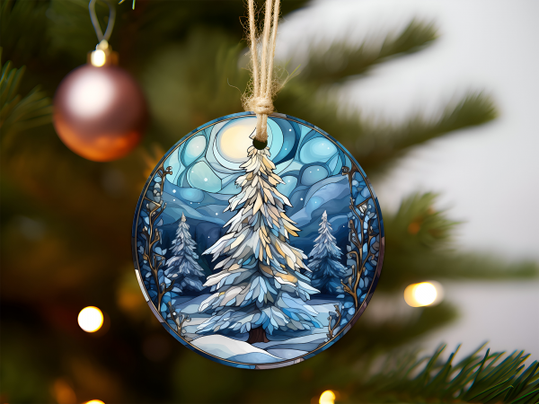 Blue Tree Ornament