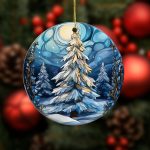 Blue Tree Ornament