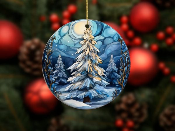 Blue Tree Ornament