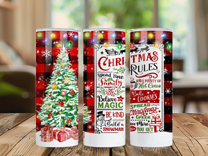 Christmas Rules Tumbler