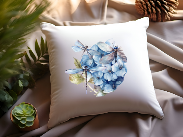 Dragon Fly Pillow on Couch