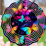 Colorful Butterfly Spinner