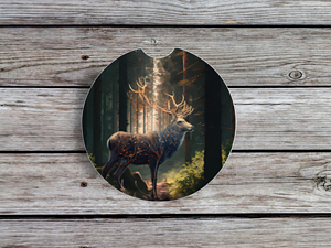 Woodland Moose Car Coaster