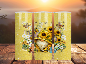 Gnome Sunflower Gardner Tumbler