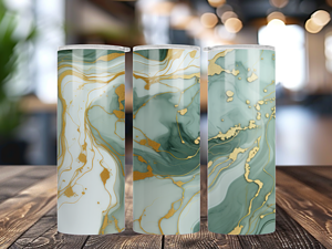 Green Marble Tumbler