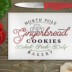 North Pole Gingerbread Cutting Board