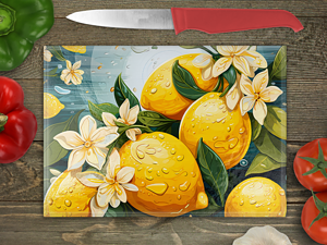 Lemon Blossom Cutting Board