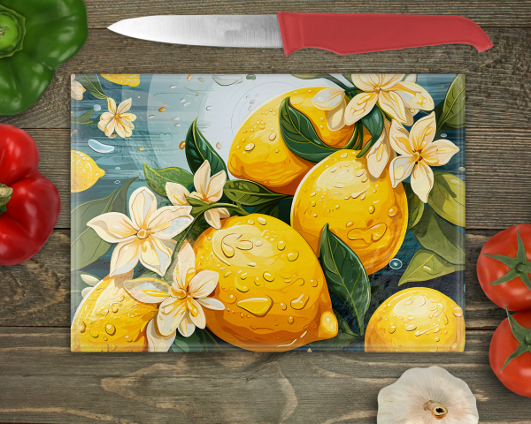 Lemon Blossom Cutting Board