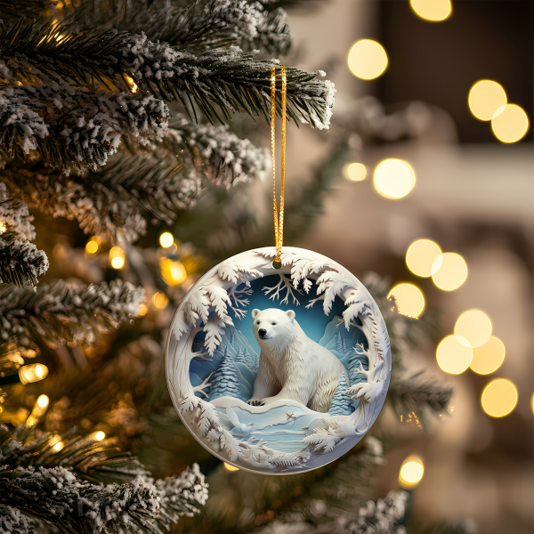 Polar Bear Cave Ornament