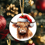 Highland Cow Ornament