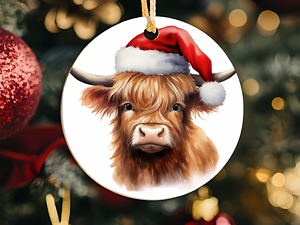 Highland Cow Ornament