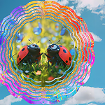 Lady Bug Pair Spinner