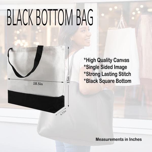 Black Bottom Tote Information