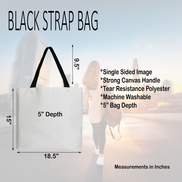 Black Handle Tote Information