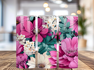 Pastel Flowers Tumbler