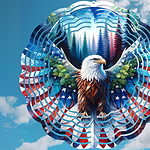 Patriotic Eagle Spinner