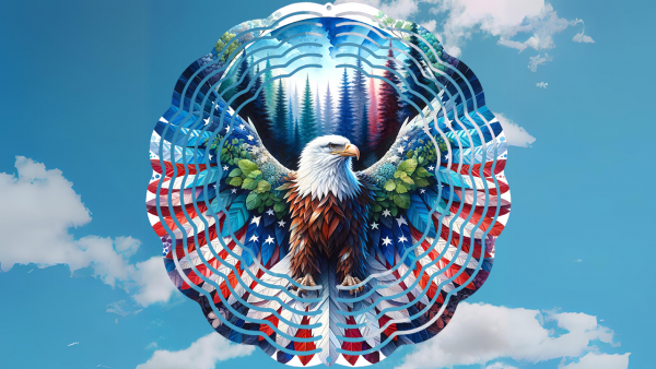 Patriotic Eagle Spinner