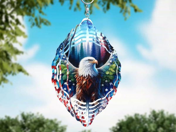 Patriotic Eagle Spinner