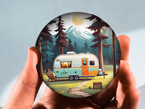 Wilderness Camper Car Coasters