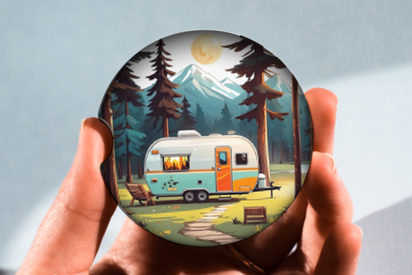 Wilderness Camper Car Coasters