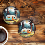 Wilderness Camper Car Coasters