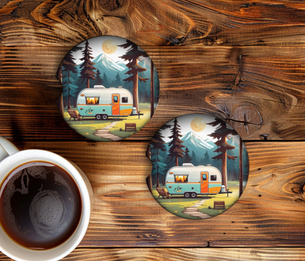 Wilderness Camper Car Coasters