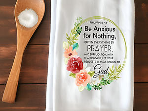 Floral Bible Verse Towel