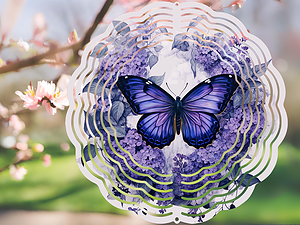 Purple Butterfly Spinner