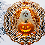 Ghost and Jack-o-Lantern Spinner