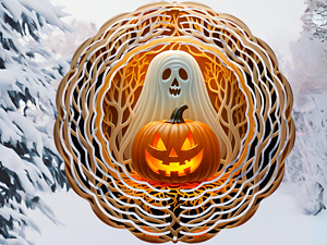 Ghost and Jack-o-Lantern Spinner