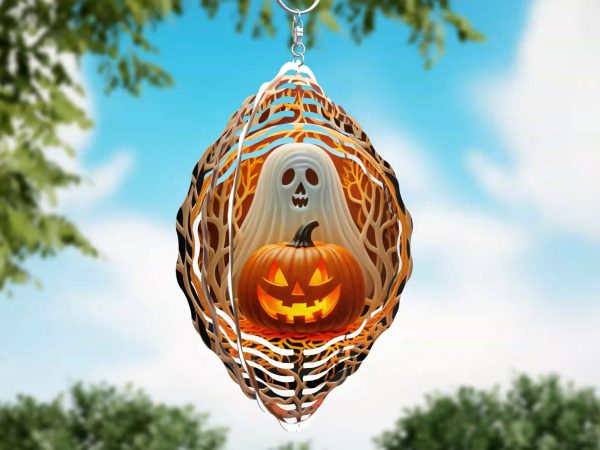 Ghost and Jack-o-Lantern Spinner