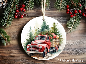 Red Truck Delivery Ornament